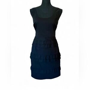 Elie Tahari - Katherine - Black Tiered Mini Dress